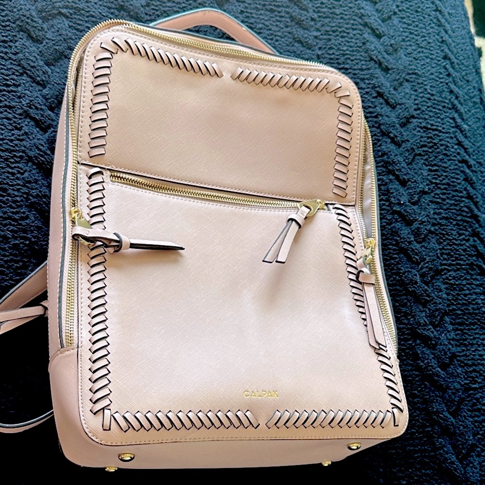 Calpak Blush Backpack with Braided Detail